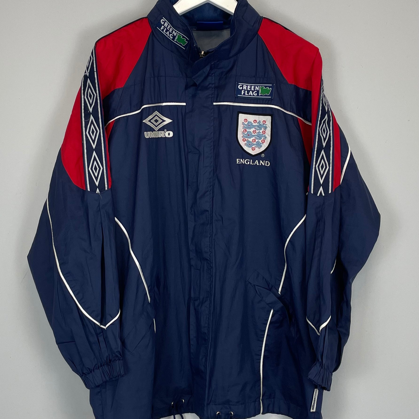 Shop 1995/97 ENGLAND TRACK JACKET (M) UMBRO, classic football shirts, vintage football shirts & retro soccer jerseys at Cult Kits