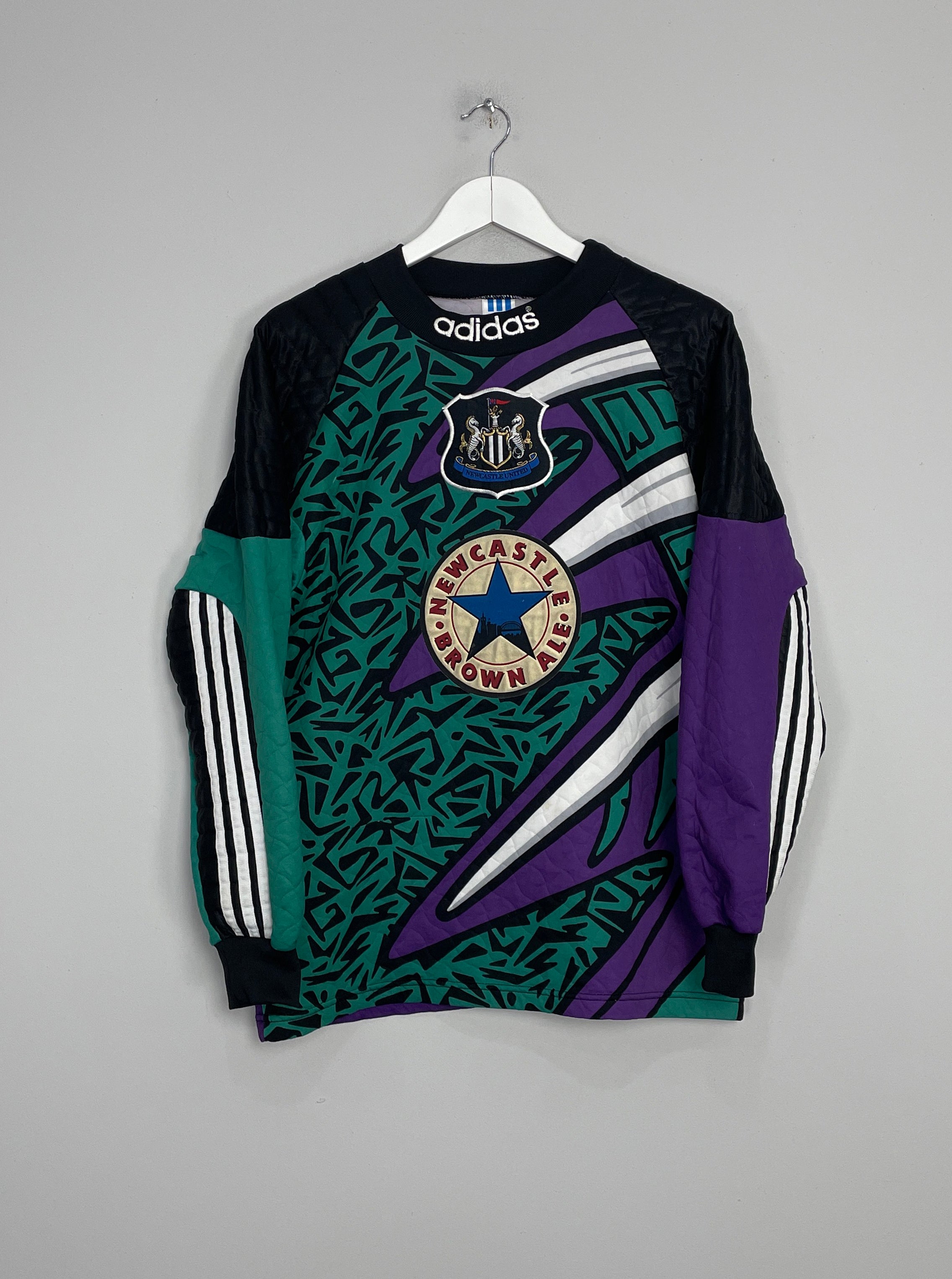 Shop 1995/96 NEWCASTLE GK SHIRT (S) ADIDAS, classic football shirts, vintage football shirts & retro soccer jerseys at Cult Kits