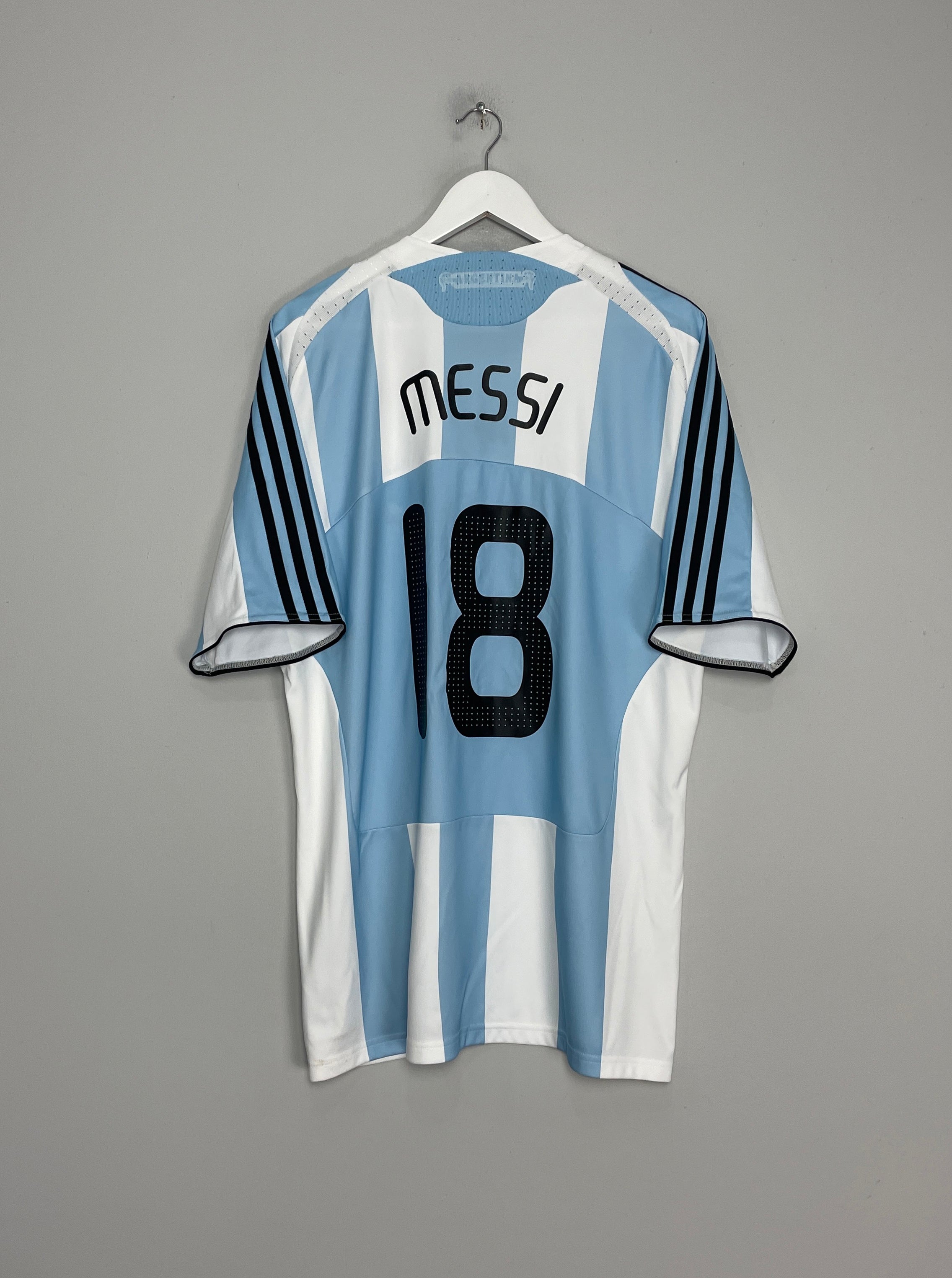 2007/09 ARGENTINA MESSI #18 HOME SHIRT (XL) ADIDAS