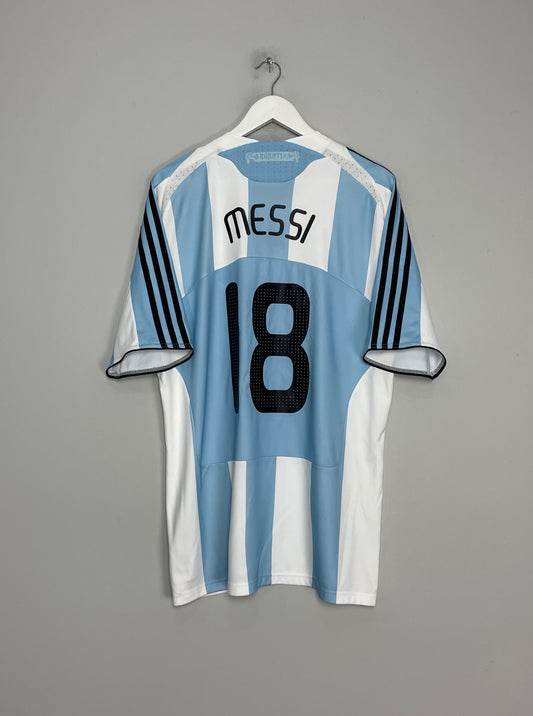 2007/09 ARGENTINA MESSI #18 HOME SHIRT (XL) ADIDAS