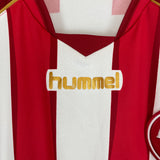 2008/09 AALBORG BEAUCHAMP #4 *MATCH WORN vs MANCHESTER UNITED* HOME SHIRT (XL) HUMMEL