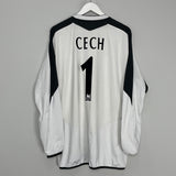 Shop 2004/05 CHELSEA CECH #1 GK SHIRT (XXL) UMBRO, classic football shirts, vintage football shirts & retro soccer jerseys at Cult Kits