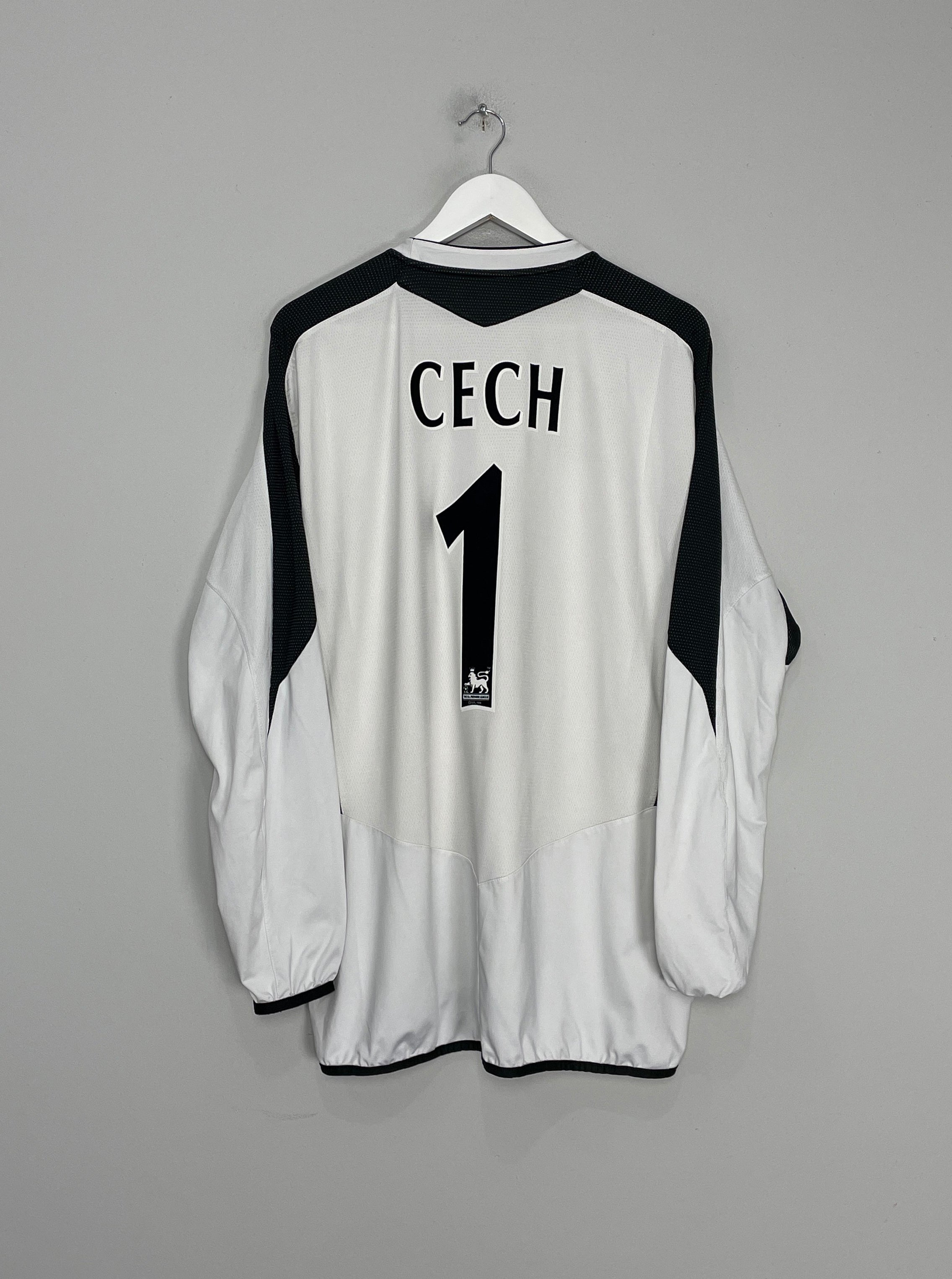 Shop 2004/05 CHELSEA CECH #1 GK SHIRT (XXL) UMBRO, classic football shirts, vintage football shirts & retro soccer jerseys at Cult Kits