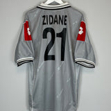 Shop 2000/01 JUVENTUS ZIDANE #21 THIRD SHIRT (XL) LOTTO, classic football shirts, vintage football shirts & retro soccer jerseys at Cult Kits