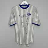 2000/01 HERTHA BERLIN *SQUAD SIGNED* AWAY SHIRT (M) NIKE