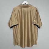 Shop 2001/03 BARCELONA AWAY SHIRT (M) NIKE, classic football shirts, vintage football shirts & retro soccer jerseys at Cult Kits