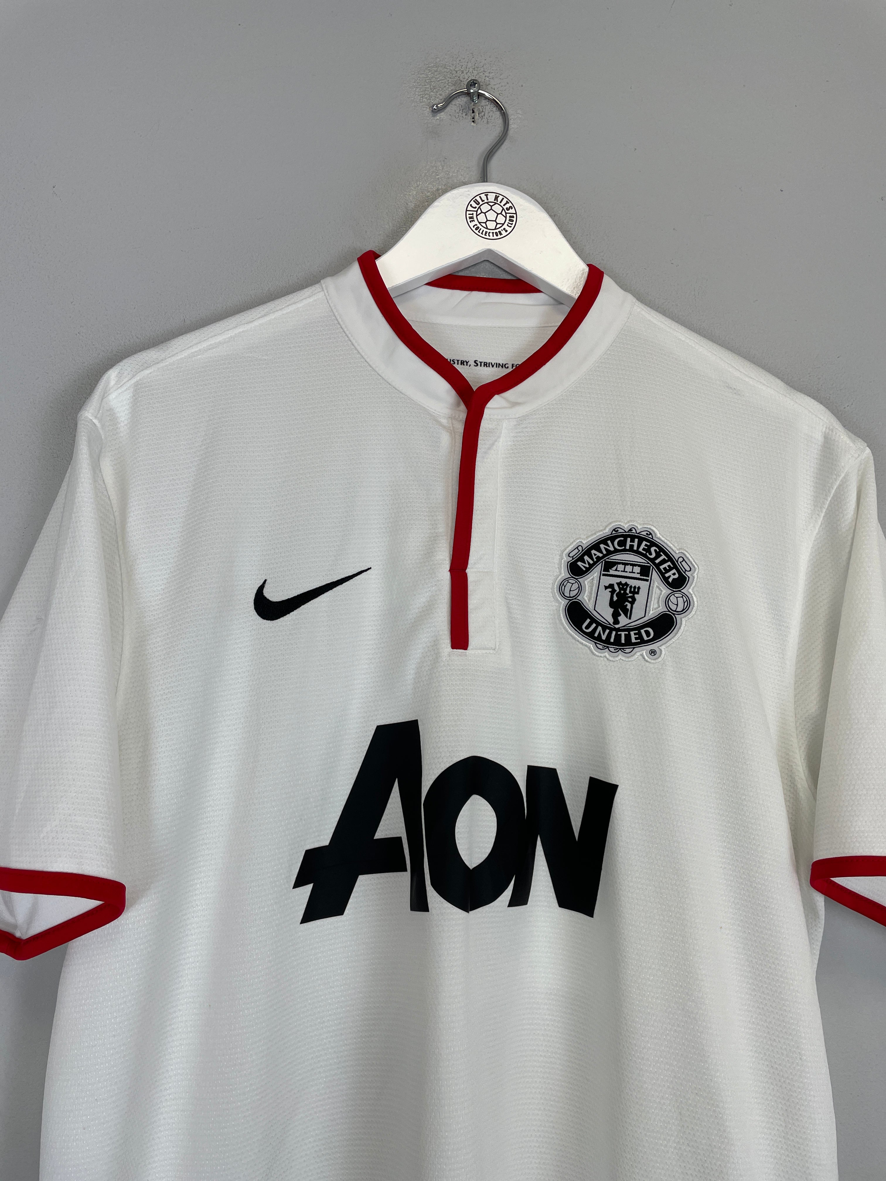 Shop 2012/14 MANCHESTER UNITED ROONEY #10 AWAY SHIRT (L) NIKE, classic football shirts, vintage football shirts & retro soccer jerseys at Cult Kits