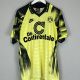Shop 1992/93 DORTMUND #19 HOME SHIRT (L) NIKE, classic football shirts, vintage football shirts & retro soccer jerseys at Cult Kits
