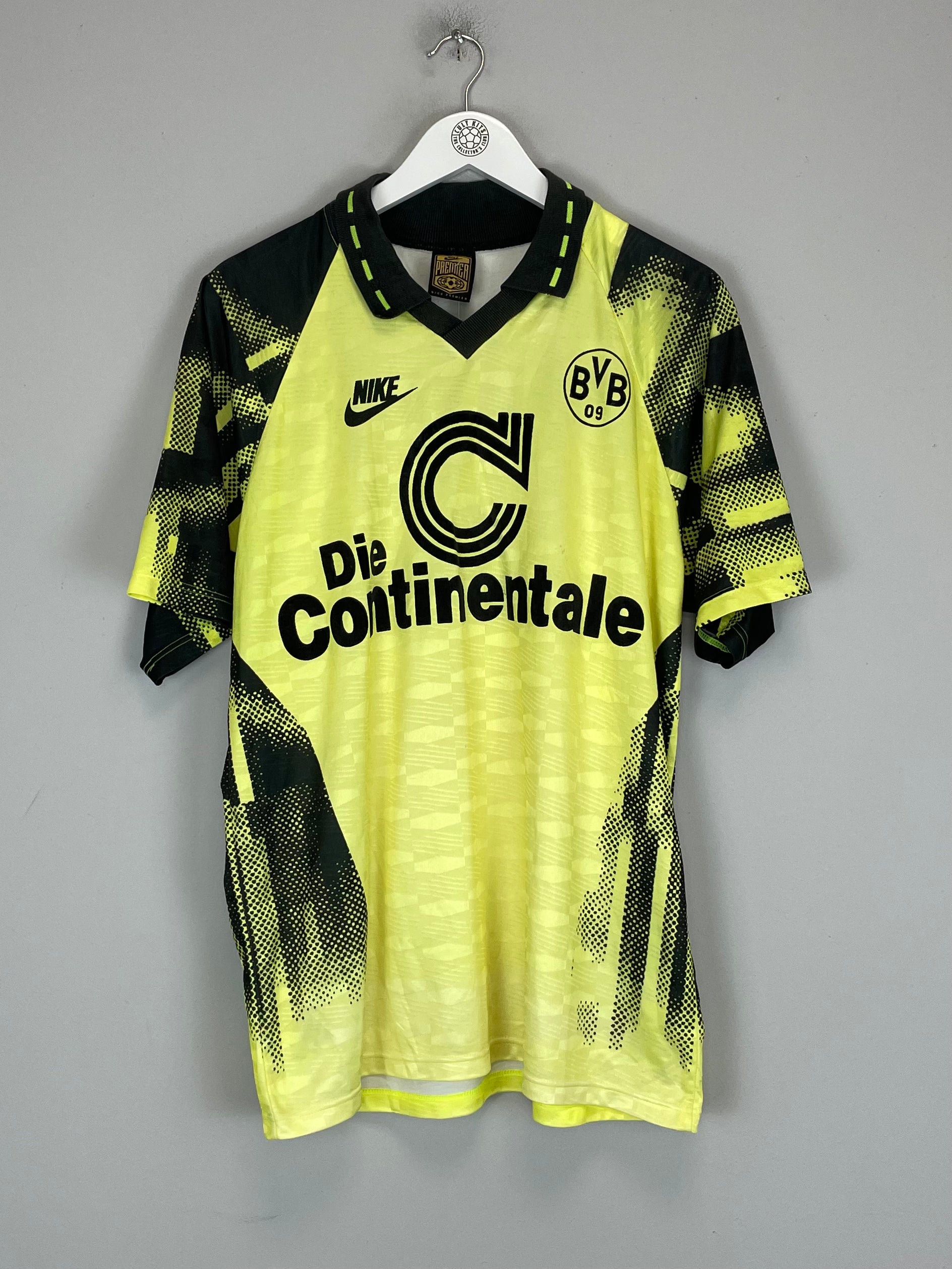 Shop 1992/93 DORTMUND #19 HOME SHIRT (L) NIKE, classic football shirts, vintage football shirts & retro soccer jerseys at Cult Kits