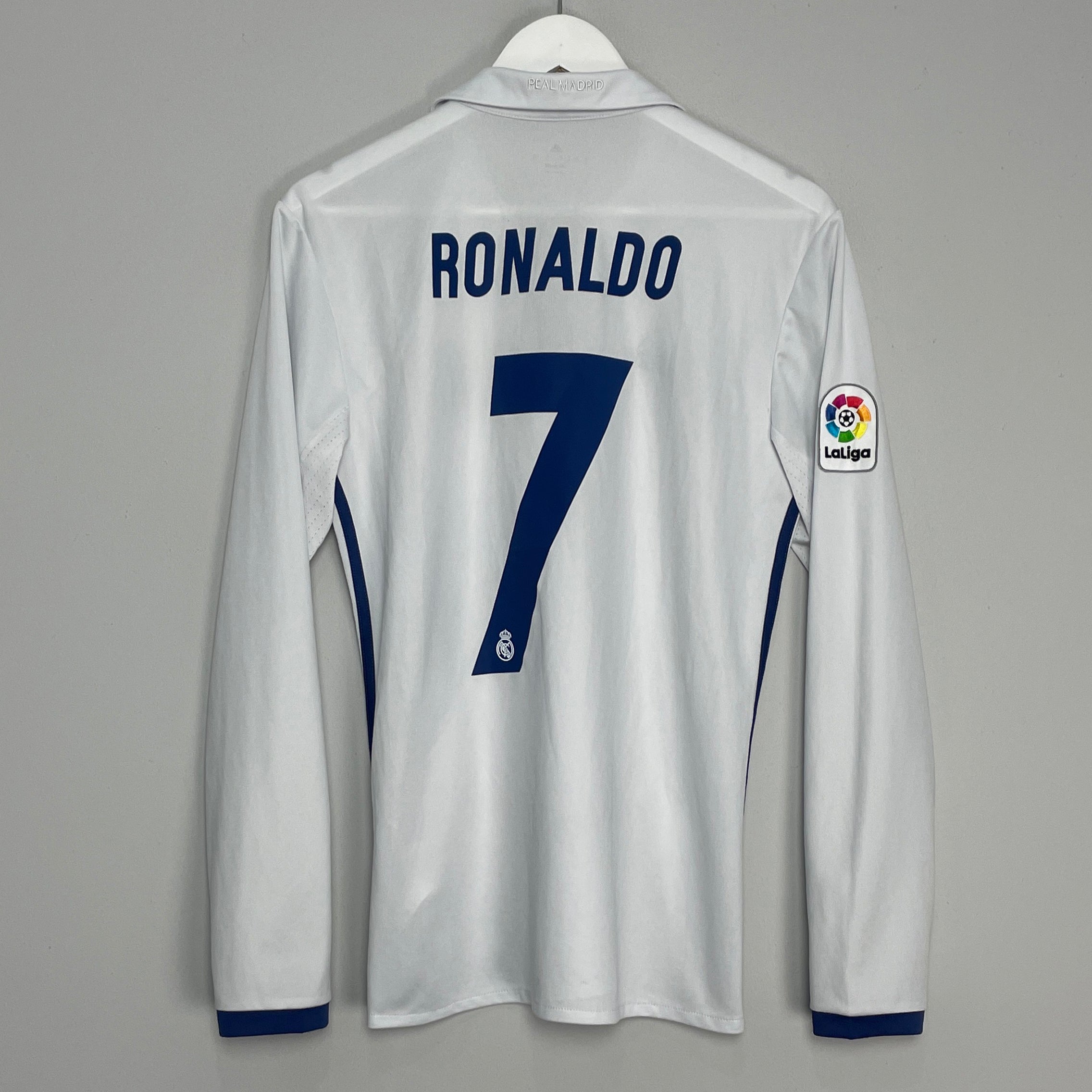 Shop 2016/17 REAL MADRID RONALDO #7 L/S HOME SHIRT (S) ADIDAS, classic football shirts, vintage football shirts & retro soccer jerseys at Cult Kits