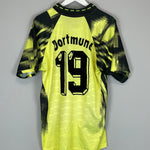 Shop 1992/93 DORTMUND #19 HOME SHIRT (L) NIKE, classic football shirts, vintage football shirts & retro soccer jerseys at Cult Kits