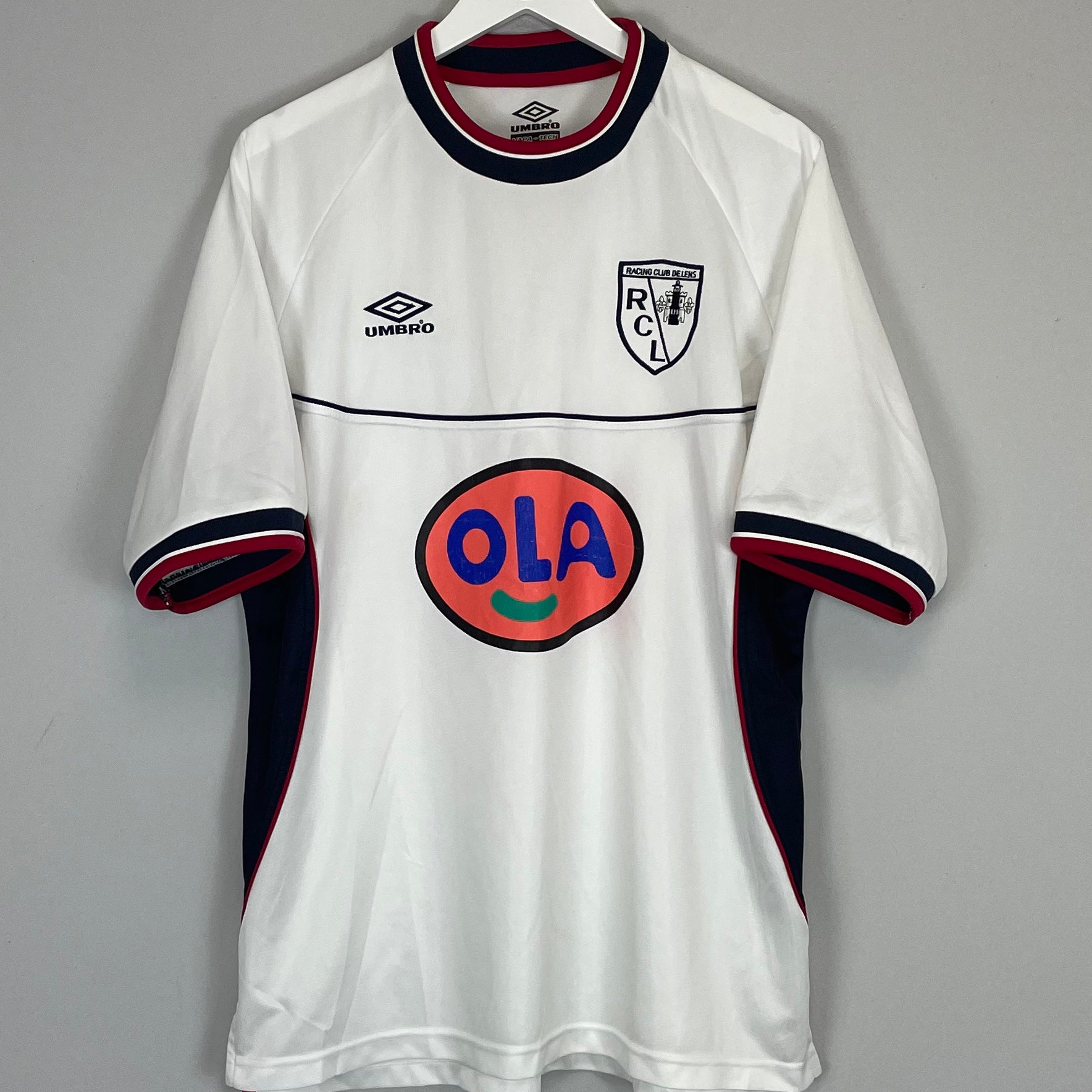Shop 1999/00 RC LENS AWAY SHIRT (XL) UMBRO, classic football shirts, vintage football shirts & retro soccer jerseys at Cult Kits