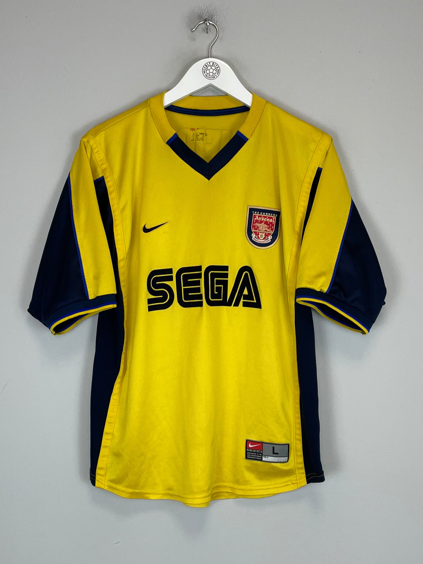 Shop 1999/01 ARSENAL VIEIRA #4 AWAY SHIRT (L) NIKE, classic football shirts, vintage football shirts & retro soccer jerseys at Cult Kits