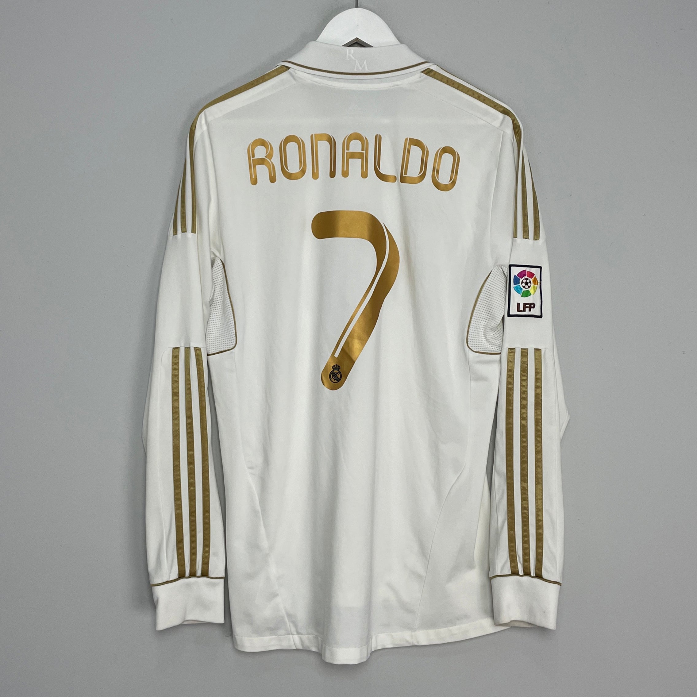 Shop 2011/12 REAL MADRID RONALDO #7 L/S HOME SHIRT (L) ADIDAS, classic football shirts, vintage football shirts & retro soccer jerseys at Cult Kits