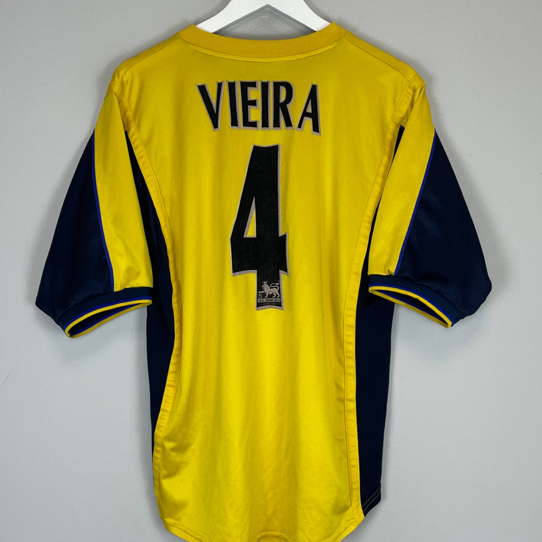 Shop 1999/01 ARSENAL VIEIRA #4 AWAY SHIRT (L) NIKE, classic football shirts, vintage football shirts & retro soccer jerseys at Cult Kits