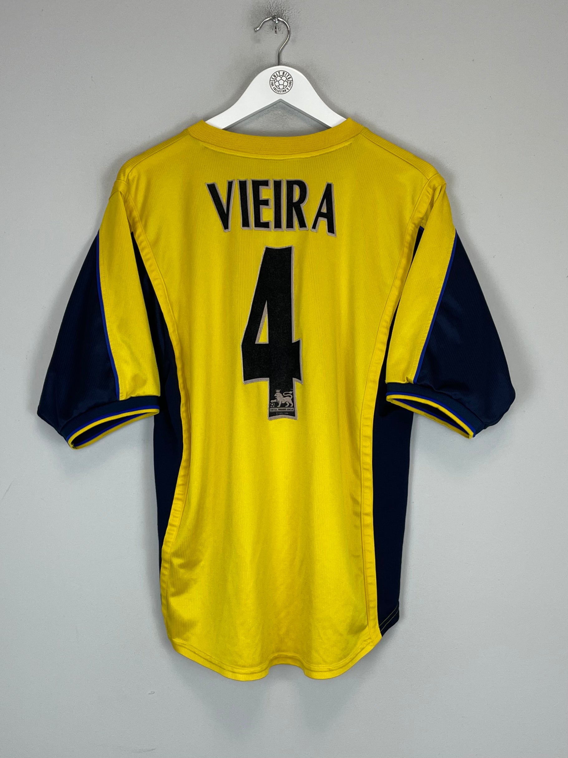 Shop 1999/01 ARSENAL VIEIRA #4 AWAY SHIRT (L) NIKE, classic football shirts, vintage football shirts & retro soccer jerseys at Cult Kits
