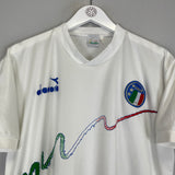 1990/91 ITALY TRAINING SHIRT (L) DIADORA
