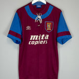 1992/93 ASTON VILLA HOME SHIRT (L) UMBRO