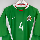 Shop 2003/04 MEXICO R.MARQUEZ #4 HOME SHIRT (XL) NIKE, classic football shirts, vintage football shirts & retro soccer jerseys at Cult Kits