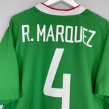 Shop 2003/04 MEXICO R.MARQUEZ #4 HOME SHIRT (XL) NIKE, classic football shirts, vintage football shirts & retro soccer jerseys at Cult Kits
