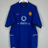 Shop 2002/03 MANCHESTER UNITED BECKHAM #7 THIRD SHIRT (XL) NIKE, classic football shirts, vintage football shirts & retro soccer jerseys at Cult Kits
