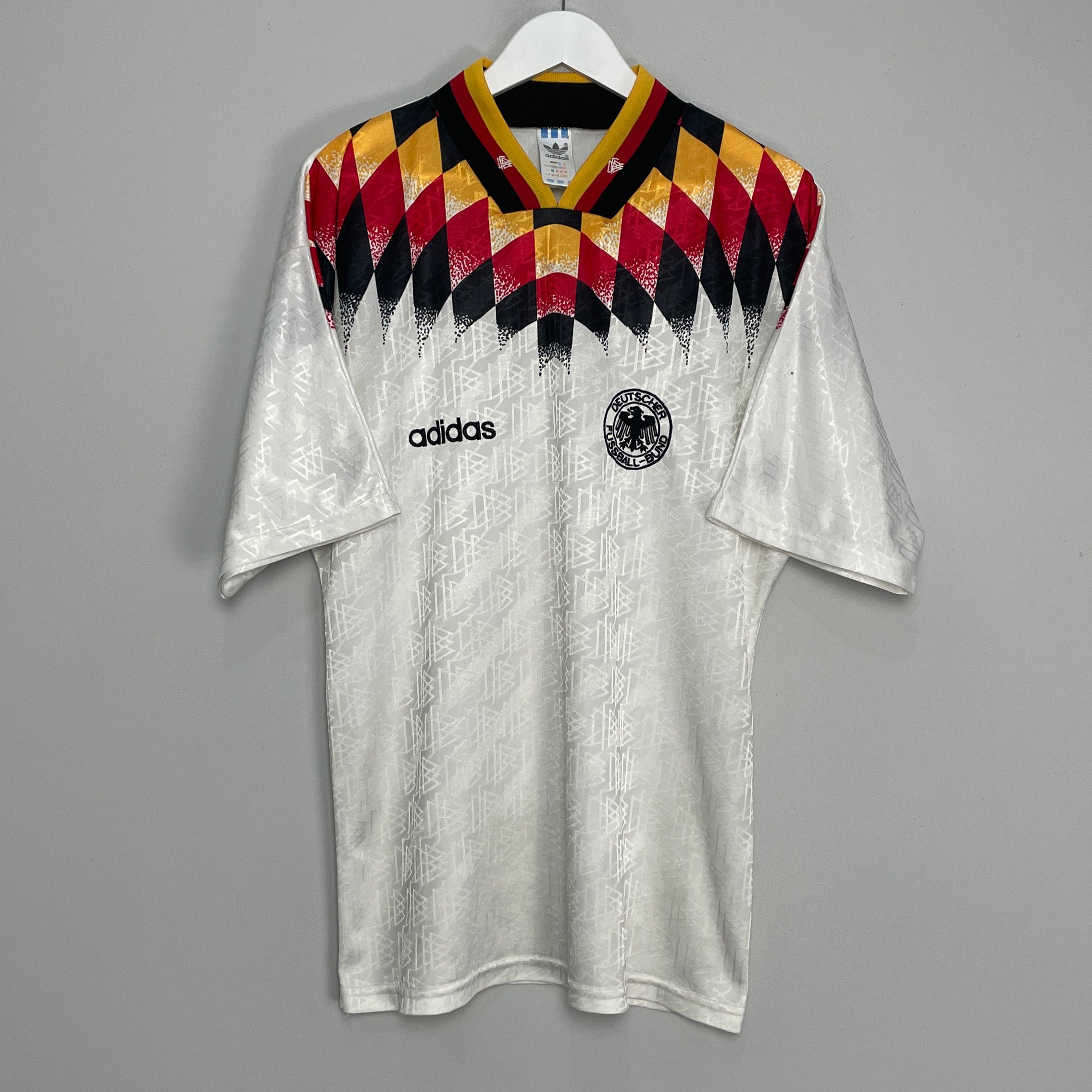 Shop 1994/96 GERMANY HOME SHIRT (L) ADIDAS, classic football shirts, vintage football shirts & retro soccer jerseys at Cult Kits