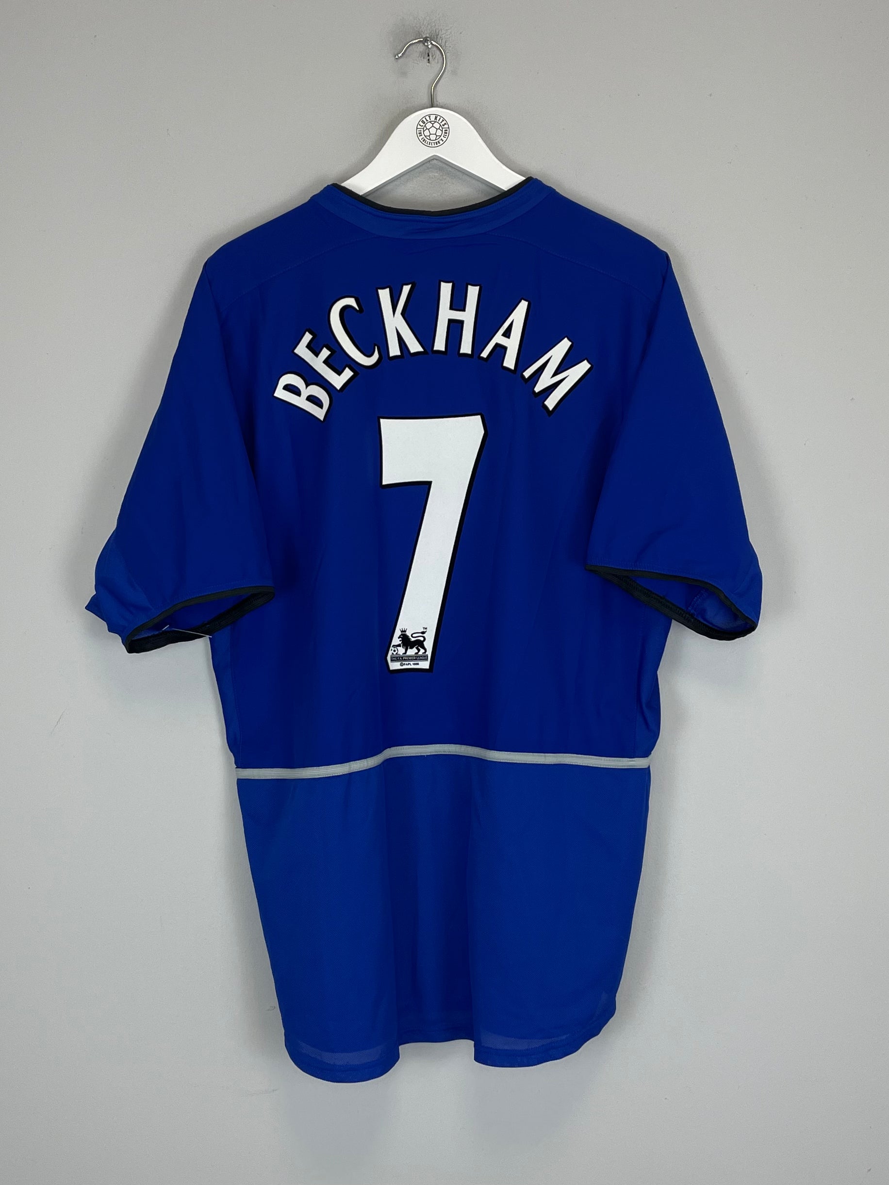Shop 2002/03 MANCHESTER UNITED BECKHAM #7 THIRD SHIRT (XL) NIKE, classic football shirts, vintage football shirts & retro soccer jerseys at Cult Kits