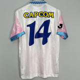 Shop 1995/97 CEREZO OSAKA #14 AWAY SHIRT (L) MIZUNO, classic football shirts, vintage football shirts & retro soccer jerseys at Cult Kits