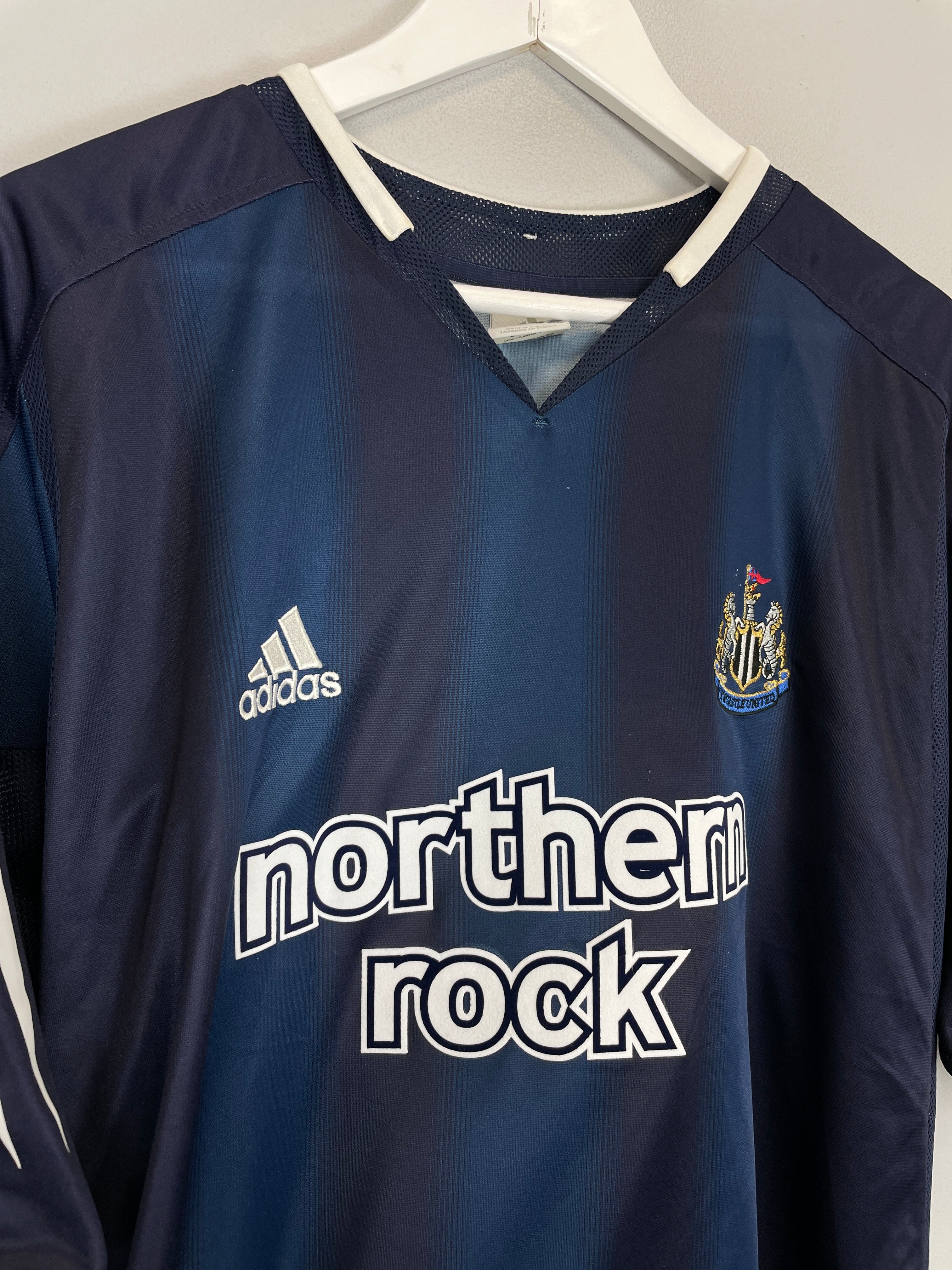 Shop 2004/05 NEWCASTLE UNITED SHEARER #9 AWAY SHIRT (XL) ADIDAS, classic football shirts, vintage football shirts & retro soccer jerseys at Cult Kits