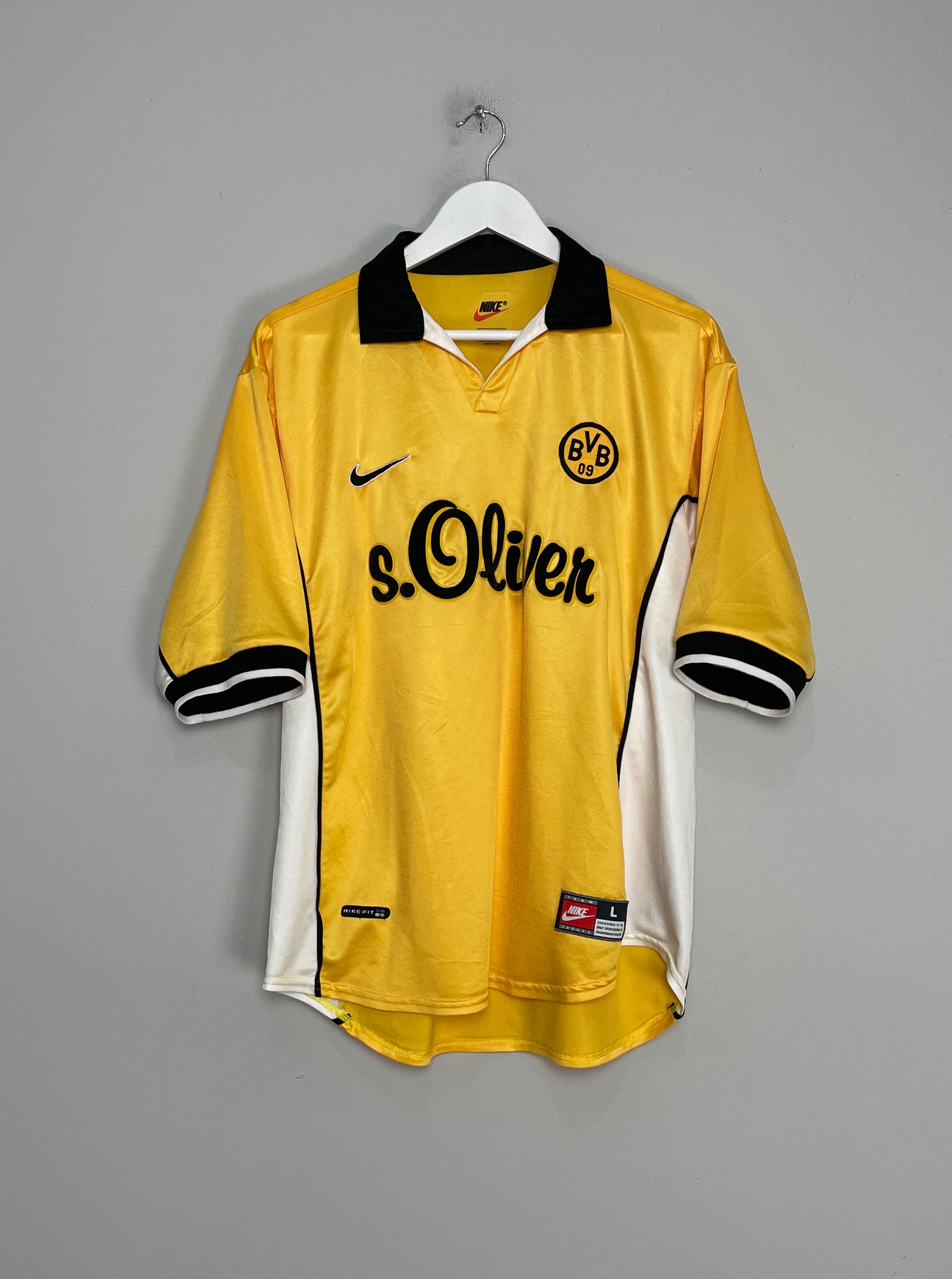 Shop 1998/00 DORTMUND HOME SHIRT (L) NIKE, classic football shirts, vintage football shirts & retro soccer jerseys at Cult Kits