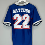 1997/99 RANGERS GATTUSO #22 HOME SHIRT (M) NIKE