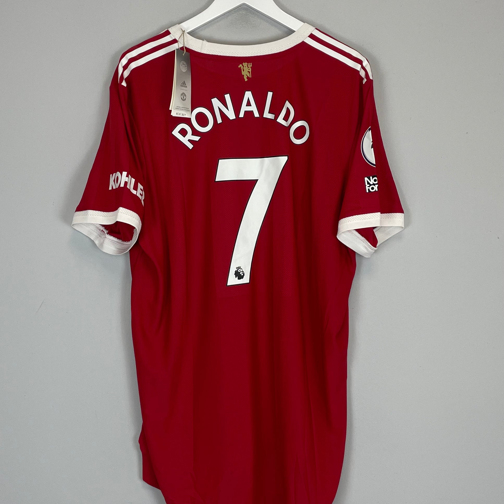 Shop 2021/22 MANCHESTER UNITED RONALDO #7 *BNWT* AUTHENTIC HOME SHIRT (XXL) ADIDAS, classic football shirts, vintage football shirts & retro soccer jerseys at Cult Kits
