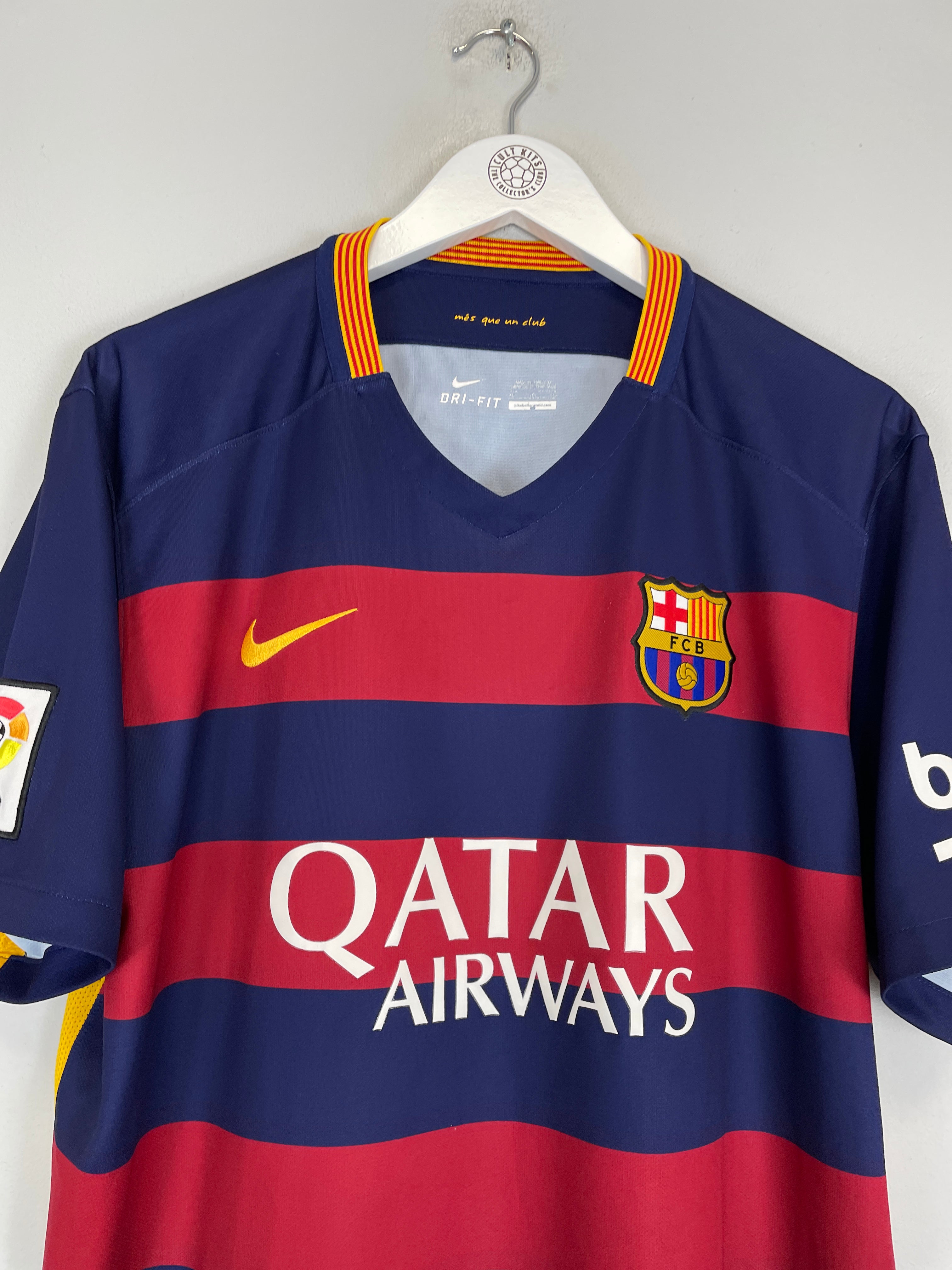 Shop 2015/16 BARCELONA MESSI #10 HOME SHIRT (XL) NIKE, classic football shirts, vintage football shirts & retro soccer jerseys at Cult Kits