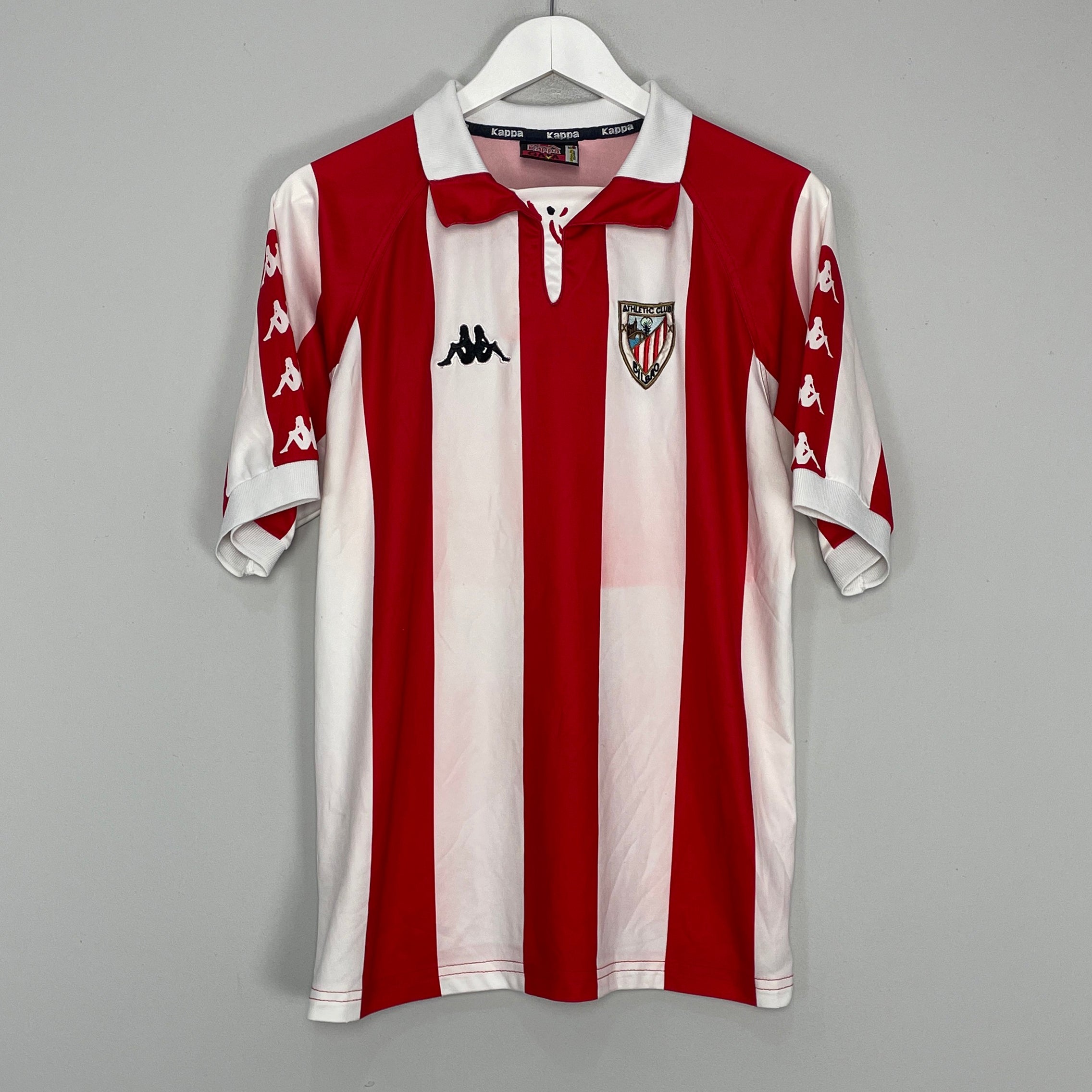 Shop 1998/99 ATHLETIC BILBAO HOME SHIRT (M) KAPPA, classic football shirts, vintage football shirts & retro soccer jerseys at Cult Kits
