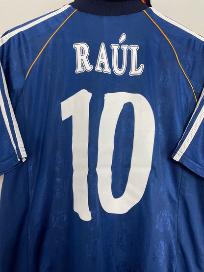 1999/00 SPAIN RAUL #10 AWAY SHIRT (M) ADIDAS