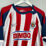 Shop 2008/09 CHIVAS GUADALAJARA HERNANDEZ #25 HOME SHIRT (L) REEBOK, classic football shirts, vintage football shirts & retro soccer jerseys at Cult Kits