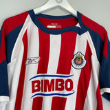 Shop 2008/09 CHIVAS GUADALAJARA HERNANDEZ #25 HOME SHIRT (L) REEBOK, classic football shirts, vintage football shirts & retro soccer jerseys at Cult Kits