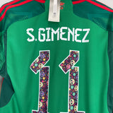 2022/23 MEXICO S.GIMENEZ #11 *BNWT* L/S HOME SHIRT (M) ADIDAS