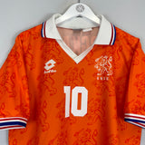 1994 NETHERLANDS BERGKAMP #10 HOME SHIRT (XL) LOTTO