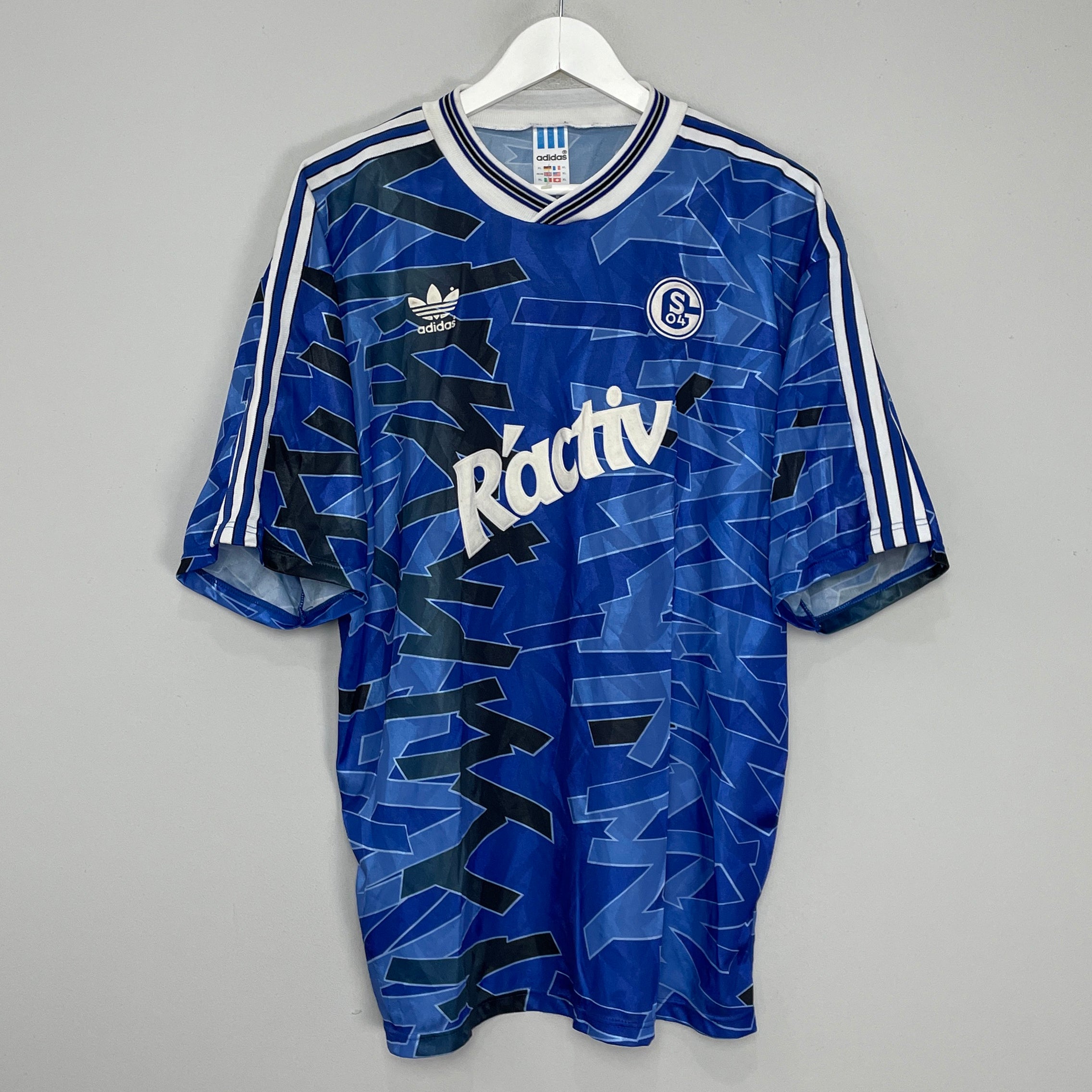 Shop 1992/93 SCHALKE HOME SHIRT (XL) ADIDAS, classic football shirts, vintage football shirts & retro soccer jerseys at Cult Kits