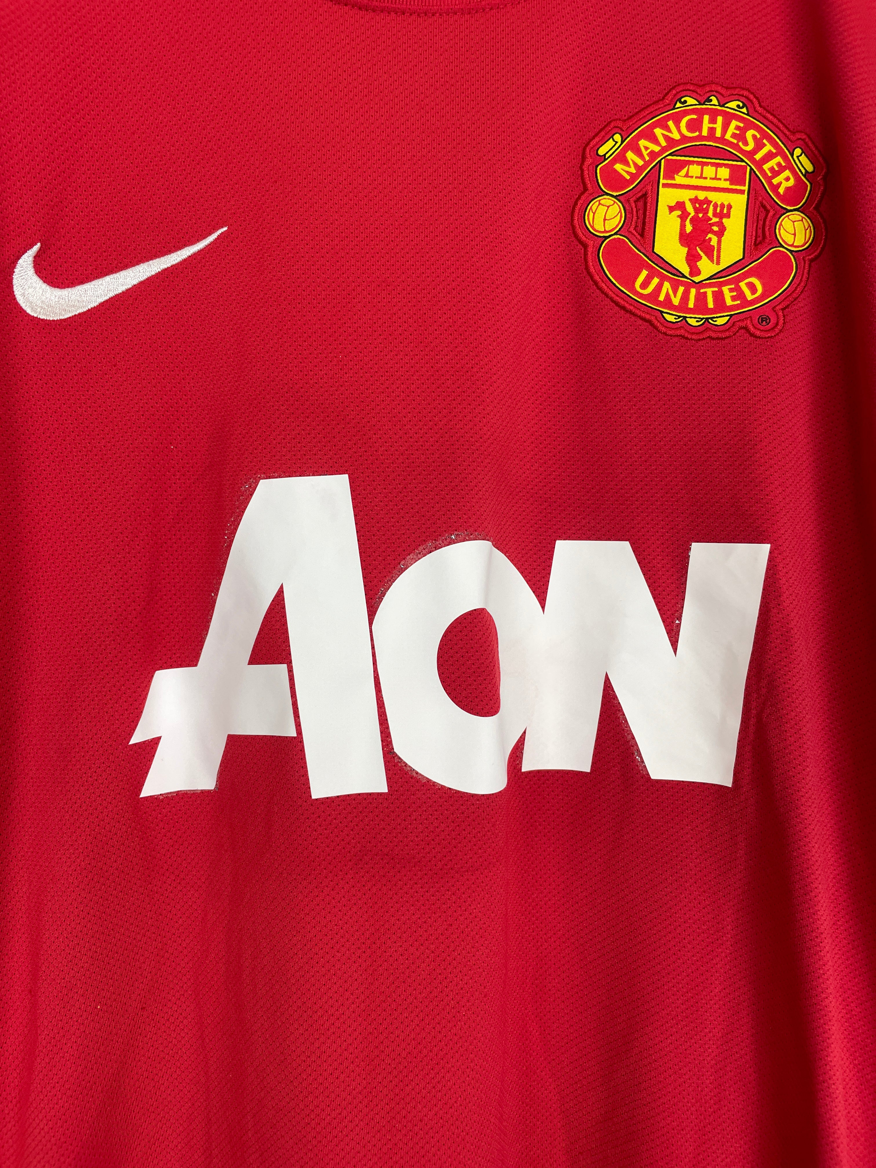 Shop 2011/12 MANCHESTER UNITED CHICHARITO #14 HOME SHIRT (L) NIKE, classic football shirts, vintage football shirts & retro soccer jerseys at Cult Kits