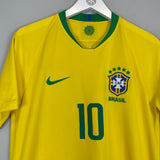 2018/19 BRAZIL RONALDINHO #10 HOME SHIRT (M) NIKE