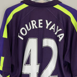 2014/15 MANCHESTER CITY TOURE YAYA #42 *BNWT* THIRD SHIRT (XL) NIKE