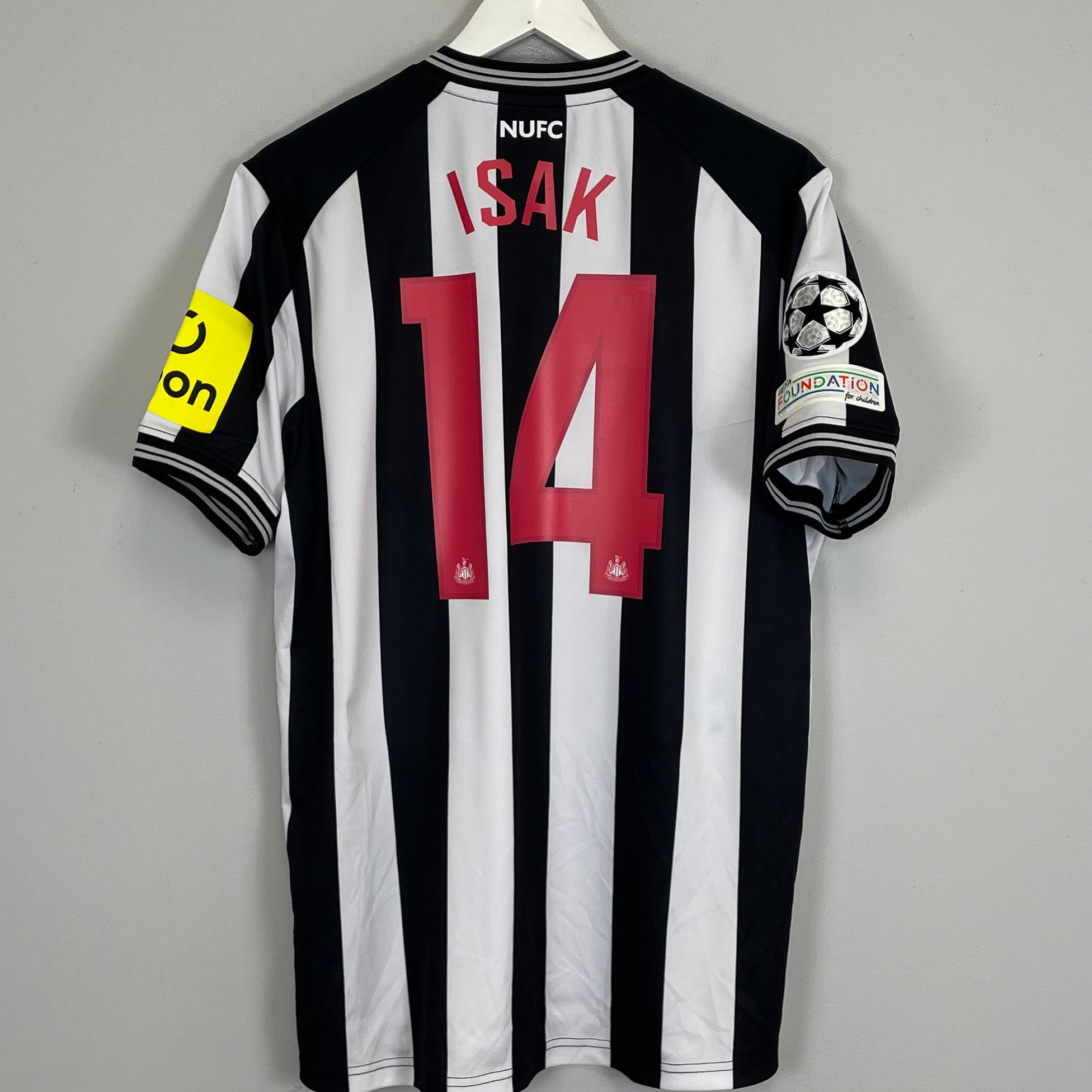 Shop 2023/24 Newcastle United Isak #14 C/L *BNWOT* Home Shirt (Multiple Sizes) Castore, classic football shirts, vintage football shirts & retro soccer jerseys at Cult Kits