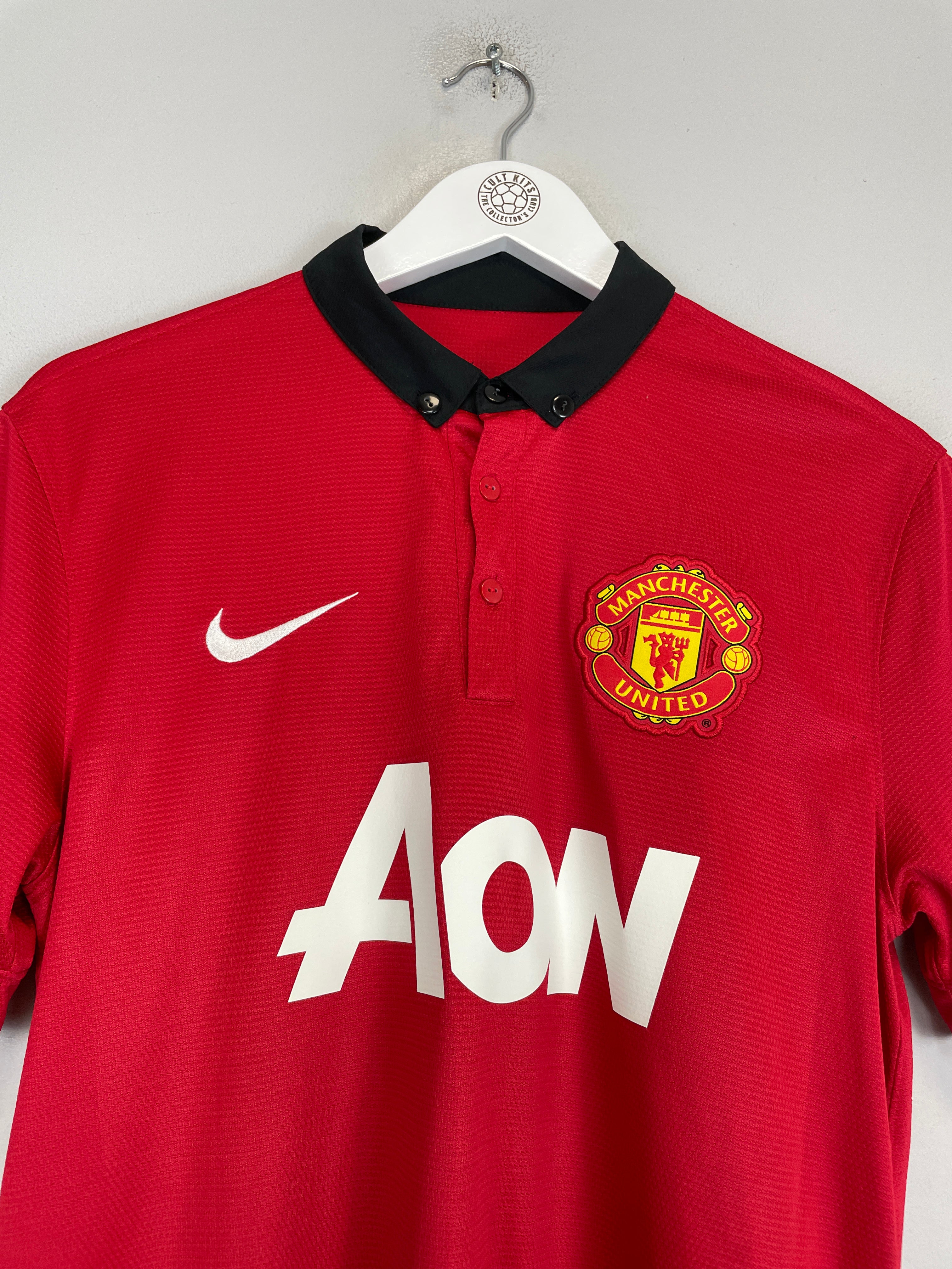 Shop 2013/14 MANCHESTER UNITED V.PERSIE #20 HOME SHIRT (M) NIKE, classic football shirts, vintage football shirts & retro soccer jerseys at Cult Kits