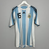 Shop 2007/09 ARGENTINA MESSI #15 HOME SHIRT (XL) ADIDAS, classic football shirts, vintage football shirts & retro soccer jerseys at Cult Kits