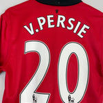 Shop 2013/14 MANCHESTER UNITED V.PERSIE #20 HOME SHIRT (M) NIKE, classic football shirts, vintage football shirts & retro soccer jerseys at Cult Kits