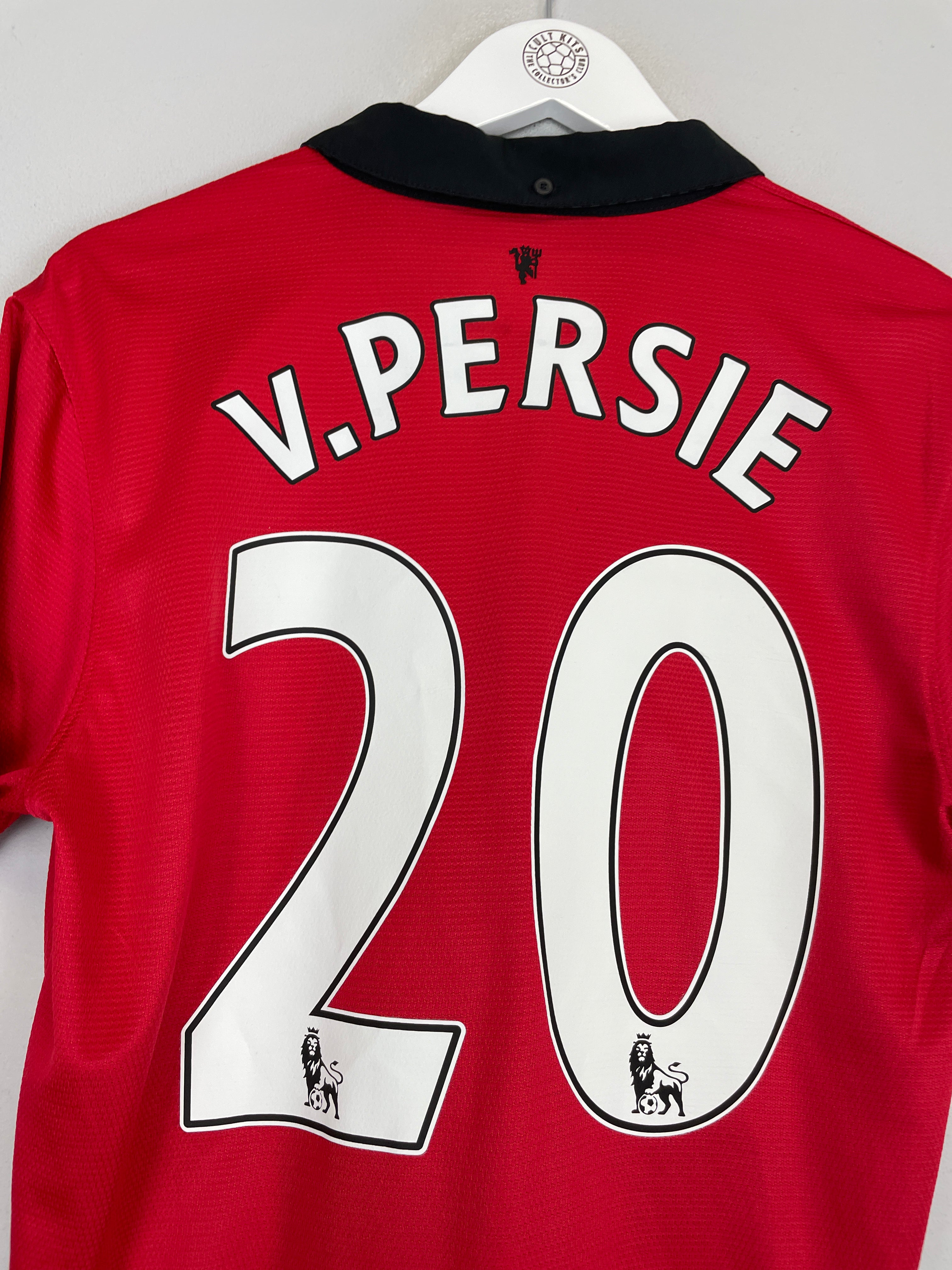 Shop 2013/14 MANCHESTER UNITED V.PERSIE #20 HOME SHIRT (M) NIKE, classic football shirts, vintage football shirts & retro soccer jerseys at Cult Kits