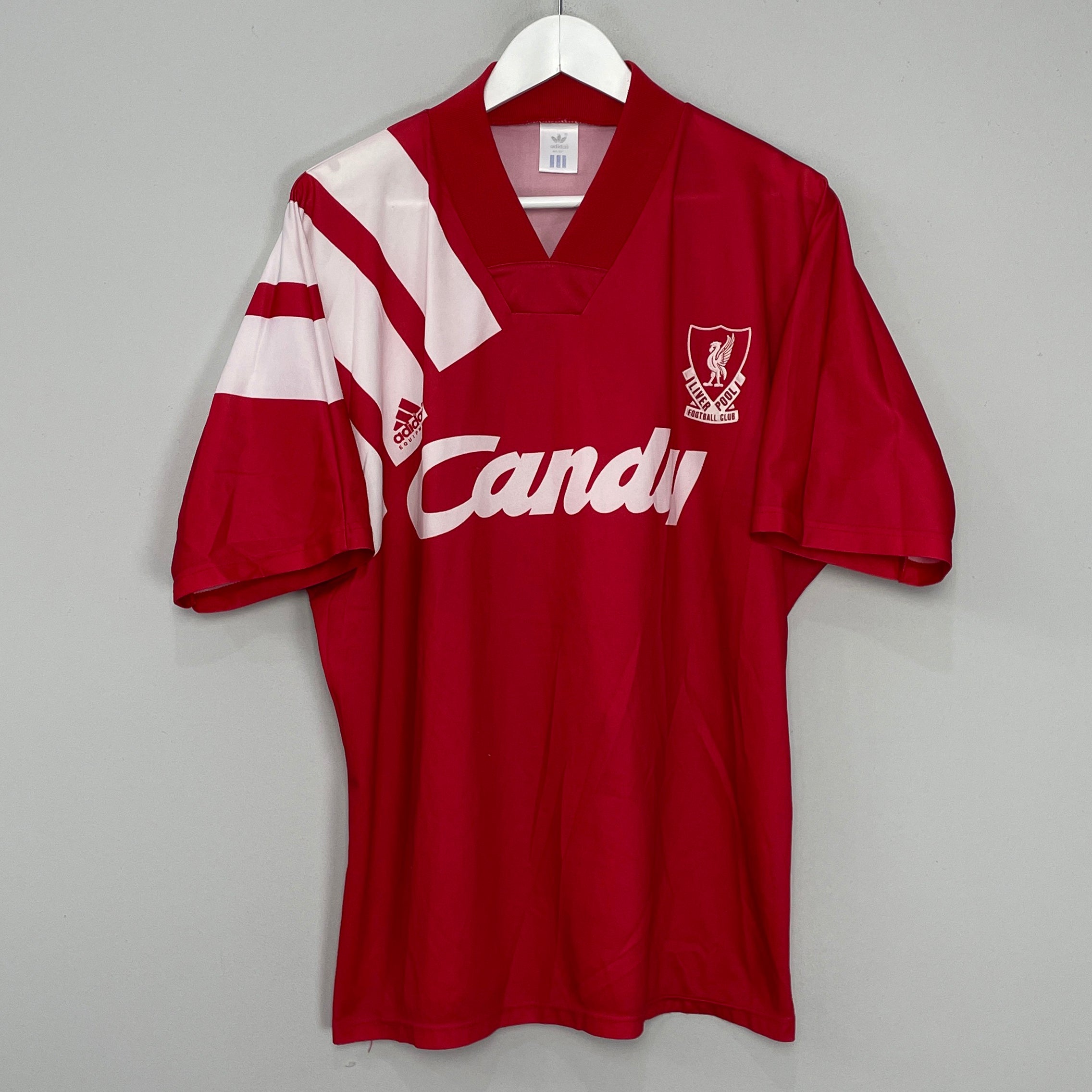 Shop 1991/92 LIVERPOOL HOME SHIRT (XL) ADIDAS, classic football shirts, vintage football shirts & retro soccer jerseys at Cult Kits