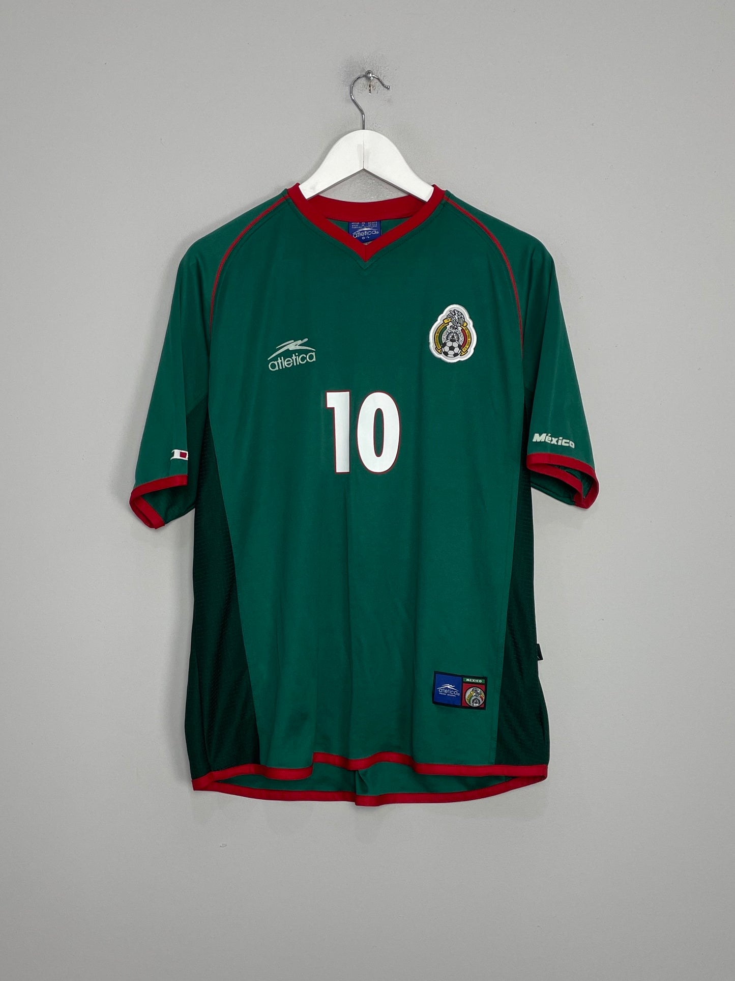 2002/03 MEXICO BLANCO #10 HOME SHIRT (L) ATLETICA